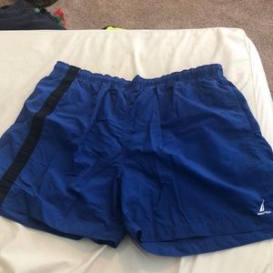 Vintage Nautical Swim Trunks